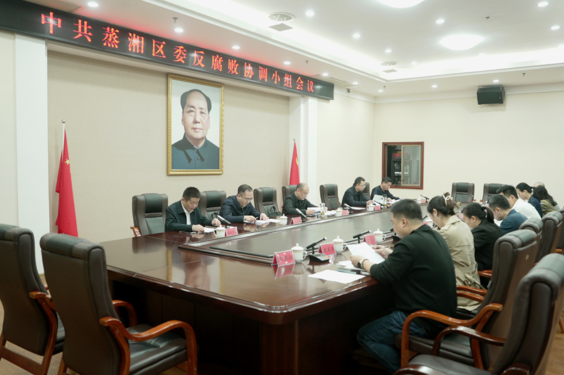 2025年蒸湘区委反腐败协调小组工作会议召开